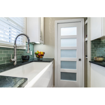 5 Glass Panel Pantry White Door Kitchen